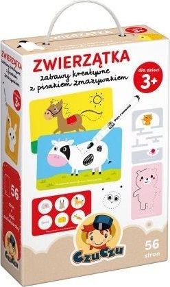 Bright Junior Media Czuczu Zwierzatka Zabawy Kreatywne Z Pisakiem Zmazywakiem 30653366 (9788365773555) galda spēle