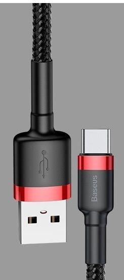 Baseus CAMKLF-B91 USB cable 1 m USB A Black, Red USB kabelis