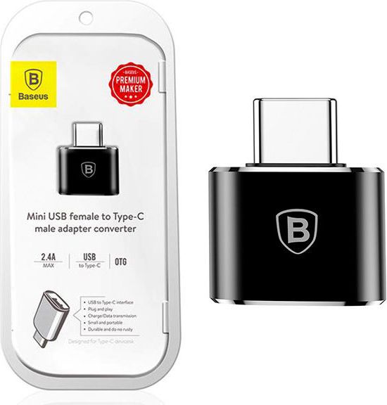 Baseus CATOTG-01 Adapters USB C spraudkontakts - USB A ligzda OTG