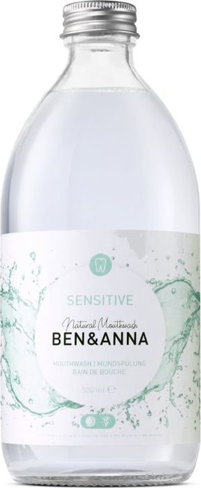 Ben&Anna Natural Mondwater plyn do plukania jamy ustnej z aloesem szalwia i olejkiem mietowym 500ml 4260491220554 (4260491220554) mutes higiēnai