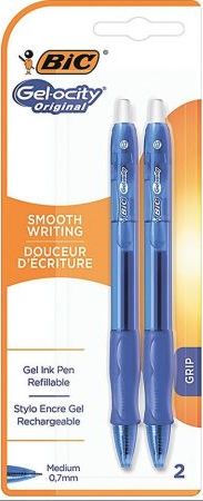 Bic Gel pen blue Gel-ocity bls 2pcs