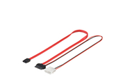MicroConnect  Slim/Mini SATA to SATA + Power 25cm kabelis datoram