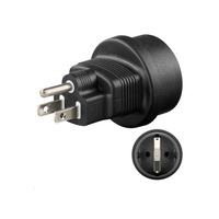 MicroConnect  Universal adapter US/Schuko adapteris