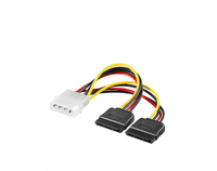 MicroConnect PI01092 SATA Power 4pin-2x15pin 0,2m kabelis datoram