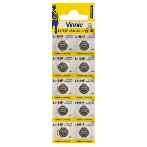 Vinnic AG13-10BB Blistera iepakojuma 10gb. Baterija