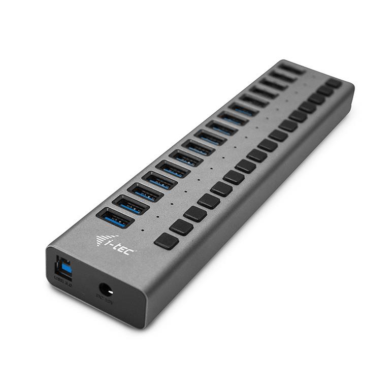 i-tec USB 3.0 Charging HUB 16port + Power Adapter 90 W 8595611702969 USB centrmezgli