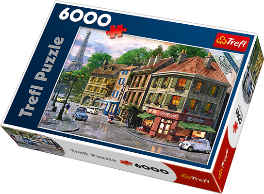 Trefl PUZZLE ULICZKA PARYZA - (65001) puzle, puzzle