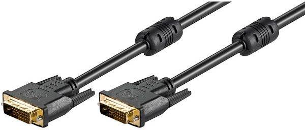 goobay cable DVI-D> DVI-D, Dual Link 24 + 1 (black, 15 meters)