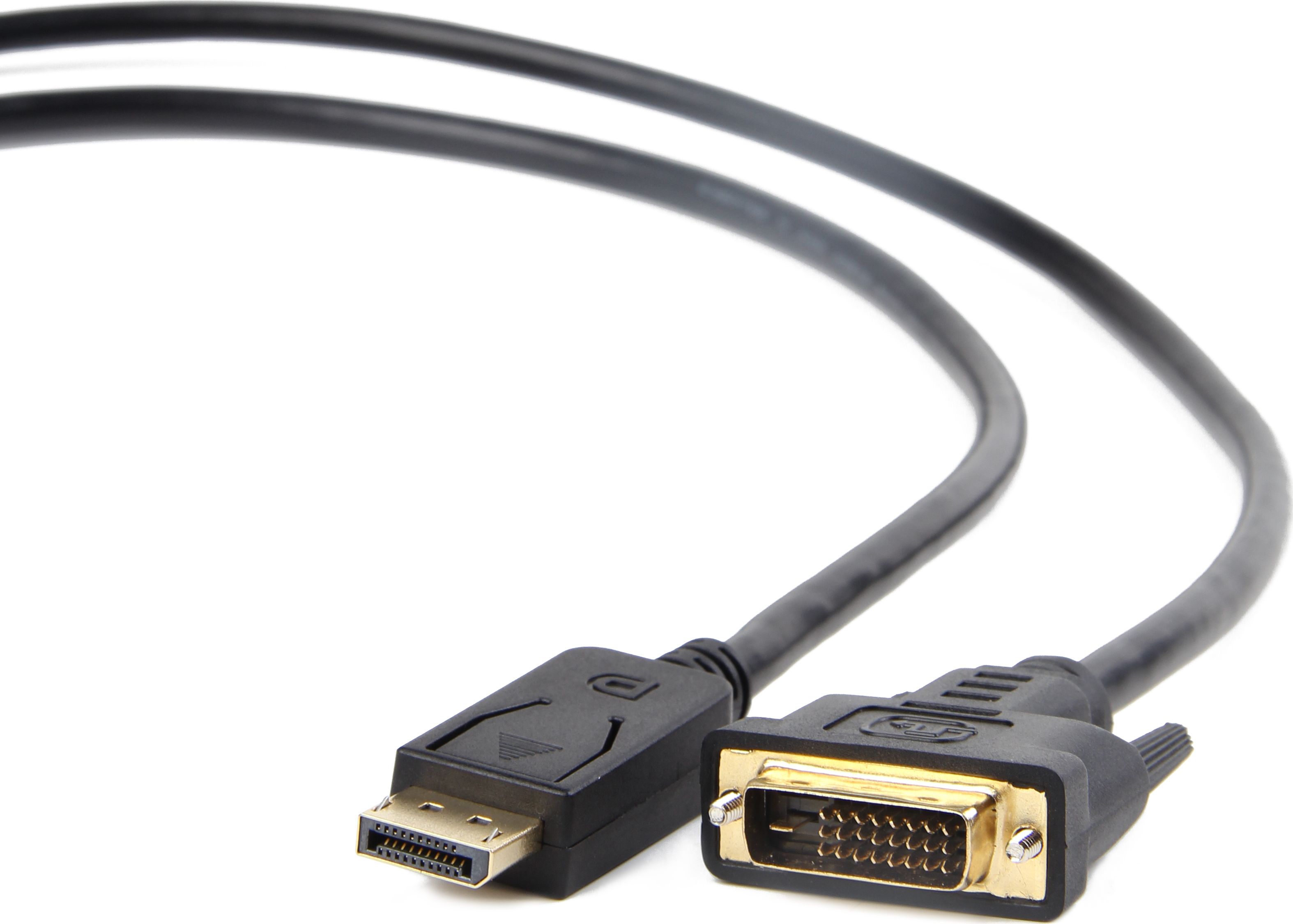 Kabel Gembird DisplayPort - DVI-D 1m czarny (CCDPMDVIM1M) kabelis video, audio