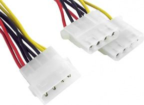 Gembird rozdzielacz zasilania 1xMOLEX/2xMOLEX kabelis datoram