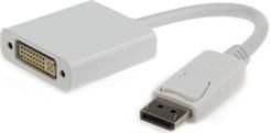 Adapter AV Gembird DisplayPort - DVI-I bialy (A-DPM-DVIF-002-W) ADPMDVIF002W (8716309078740)