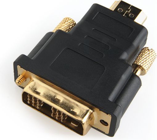 Adapter AV Gembird HDMI - DVI-D czarny (A-HDMI-DVI-1) AHDMIDVI1 (5908257123785)