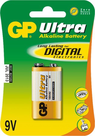 GP Battery Ultra 9V Block 1 pc. Baterija