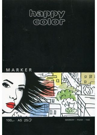 Happy Color Blok do markerow A5 25k bialy 268942 (5905130008412)