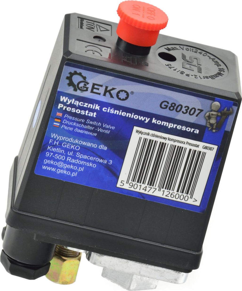 Geko Compressor pressure switch Pressostat (70)