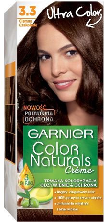 Garnier Color Naturals Krem koloryzujacy nr 3.3 Ciemna Czekolada 0339109 (3600541091856)
