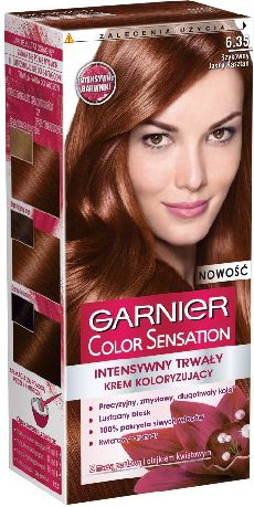 Garnier Color Sensation Krem koloryzujacy 6.35 Chic Brown- Szykowny jasny kasztan 0341037 (3600541136816)