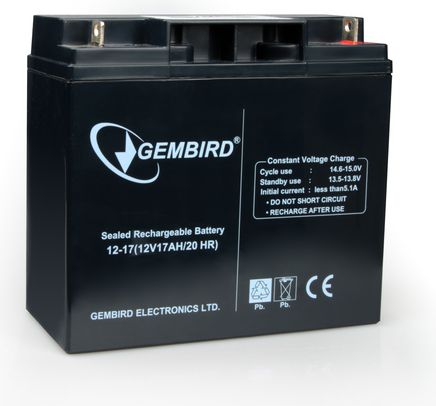 Gembird Akumulator 12V/17Ah (BAT-12V17AH/4) BAT12V17AH/4 (8716309028011) UPS aksesuāri