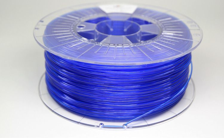 Filament SPECTRUM / PETG / TRANSPARENT BLUE / 1,75 mm / 1 kg 3D printēšanas materiāls