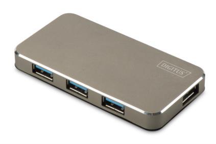 Hub 4-port USB 3.1 Power Supply aluminum USB centrmezgli