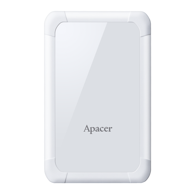 External HDD Apacer AC532 2.5'' 1TB USB 3.1, shockproof, White Ārējais cietais disks