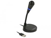 Delock USB Microphone with base and Touch-Mute Button austiņas