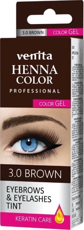 Venita Professional Henna Color Gel zelowa farba do brwi i rzes 3.0 Brown 5902101518901 (5902101518901)