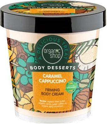 Organic Shop Body Desserts Body cream firming Caramel Cappuccino 450 ml kosmētika ķermenim