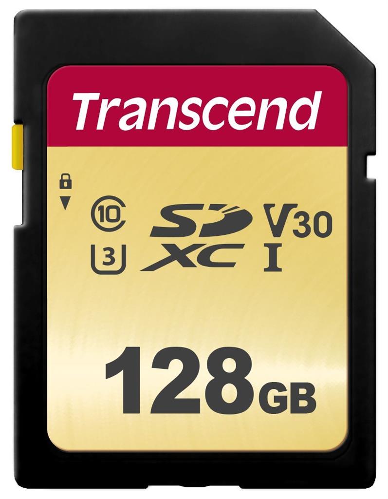 Transcend SDXC 500S        128GB Class 10 UHS-I U3 V30 atmiņas karte