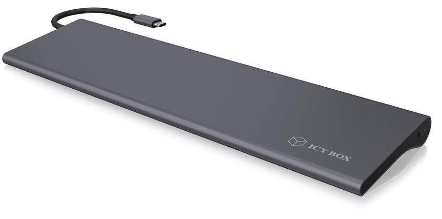 IcyBox Docking Station IB-DK2102-C USB TYPE C aksesuārs portatīvajiem datoriem