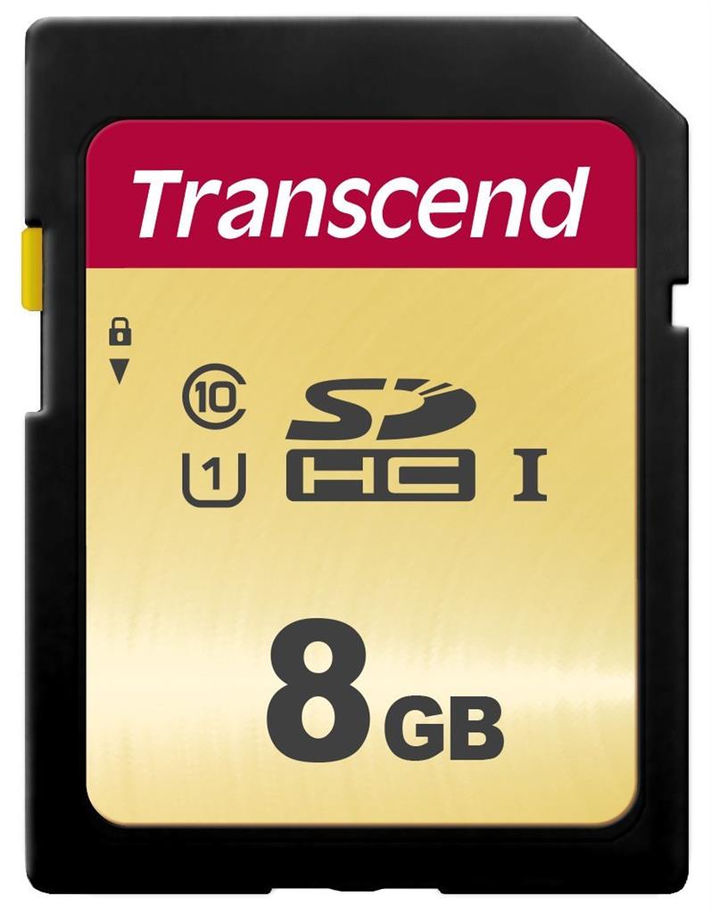 Transcend SDHC 500S          8GB Class 10 UHS-I U1 atmiņas karte