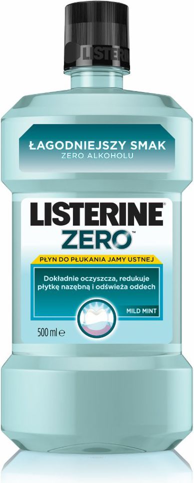 Listerine  ZERO PLYN DO PLUKANIA UST 500 ML (7743001) 517743000 (3574660721928) mutes higiēnai