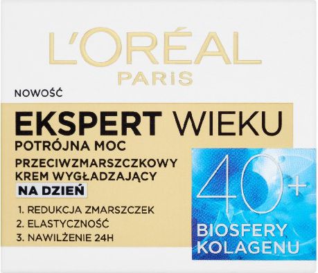 L'Oreal Paris Ekspert Wieku 40+ Krem wygladzajacy na dzien 50ml 0278219 (3600522550044) kosmētika ķermenim