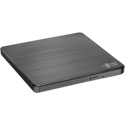 H.L Data Storage Ultra Slim Portable DVD-Writer GP60NB60 Interface USB 2.0, DVD±R/RW, CD read speed 24 x, CD write speed 24 x, Black, Deskto diskdzinis, optiskā iekārta