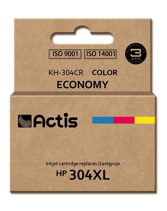 ACTIS KH-304CR (replacement HP 304XL N9K07AE; Premium; 18 ml; MultiColor) kārtridžs