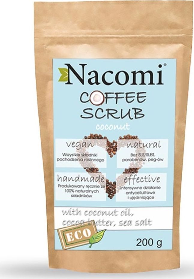 Nacomi NACOMI_Coffee Scrub peeling kawowy Kokos 200g 5902539702200 (5902539702200) kosmētika ķermenim