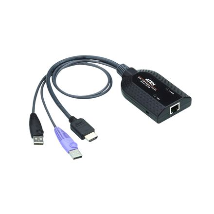 Aten USB HDMI Virtual Media KVM Adapter Cable (Support Smart Card Reader and Audio De-Embedder) KVM komutators