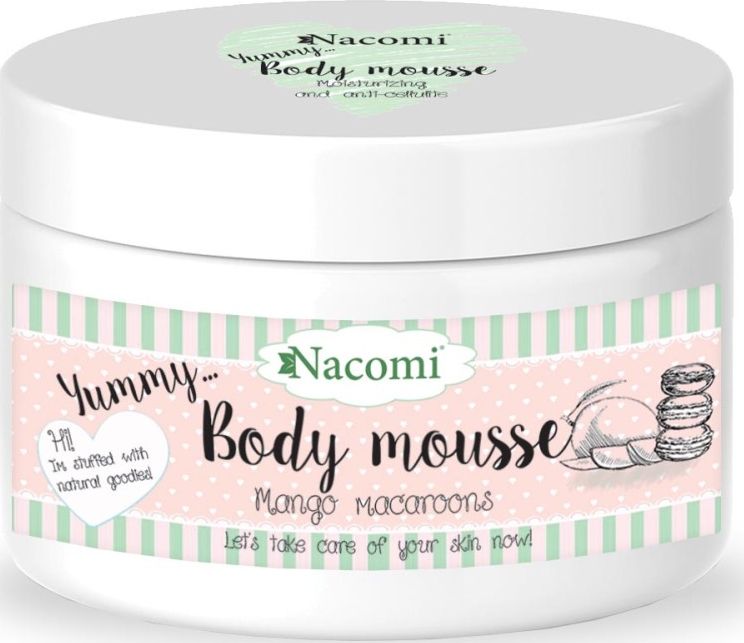 Nacomi _Body Mousse mus do ciala Mango Macarons 180ml 5902539703078 kosmētika ķermenim