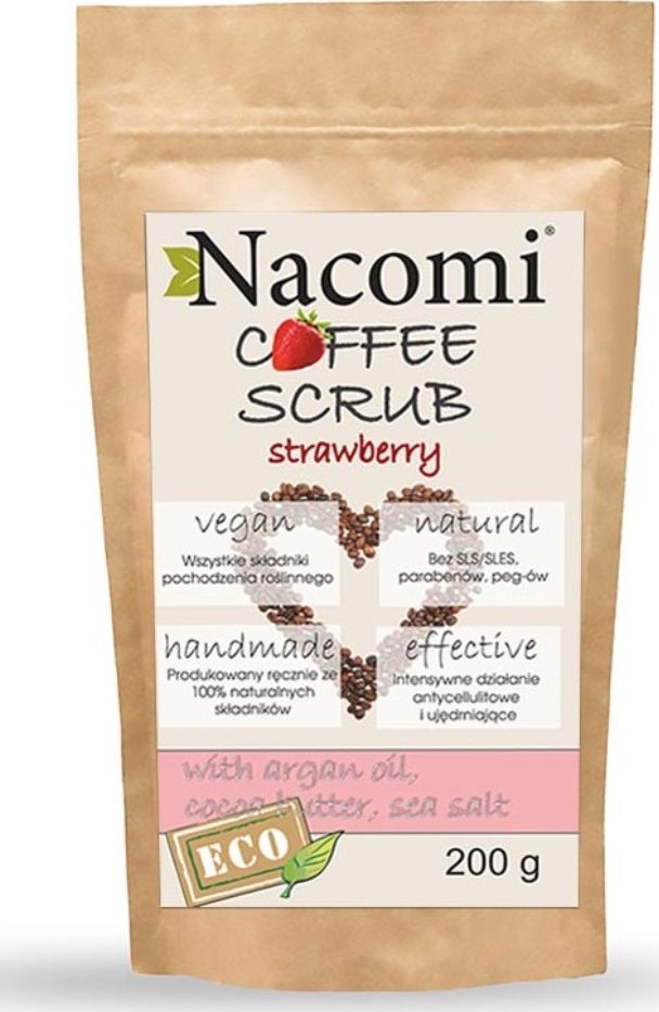 Nacomi NACOMI_Coffee Scrub peeling kawowy Truskawka 200g 5902539702224 (5902539702224) kosmētika ķermenim