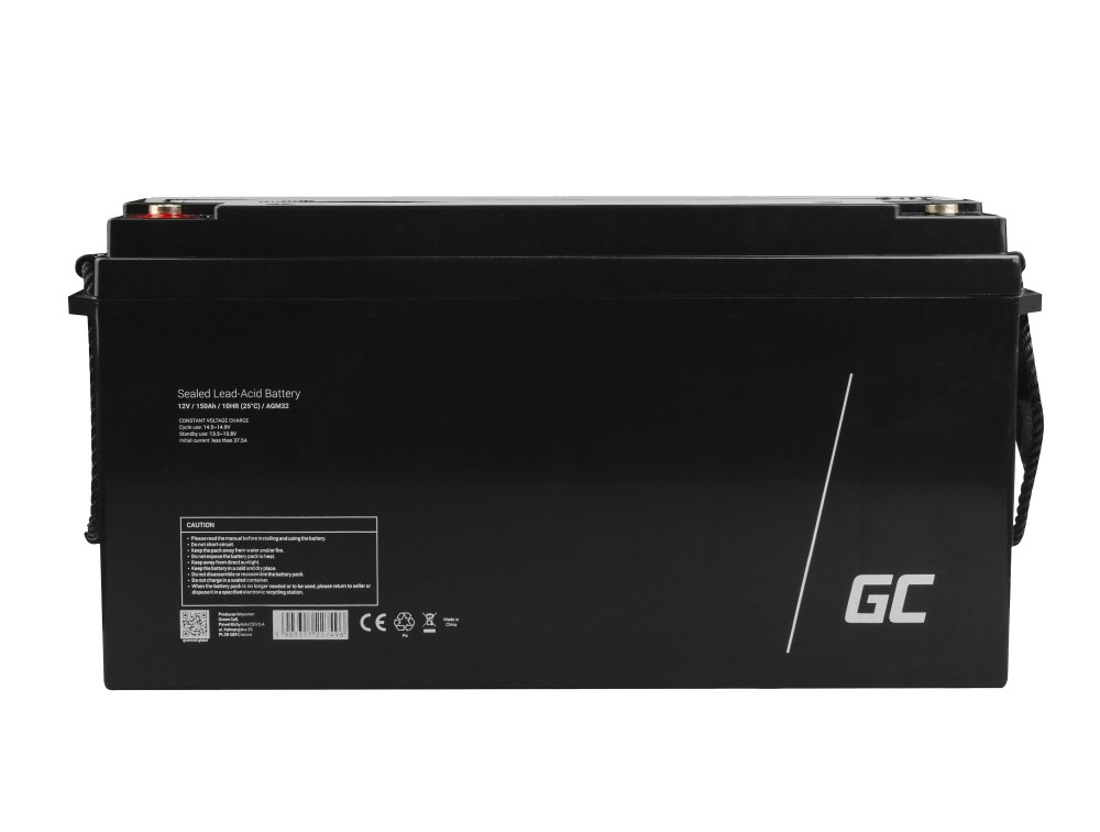 Green Cell AGM32 UPS battery Sealed Lead Acid (VRLA) 12 V 150 Ah 5903317227496 UPS aksesuāri