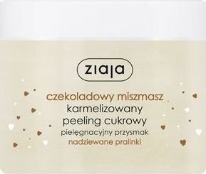 Ziaja ZIAJA_Czekoladowy miszmasz karmelizowany peeling cukrowy Nadziewane Pralinki 300ml 5901887044949 (5901887044949) kosmētika ķermenim