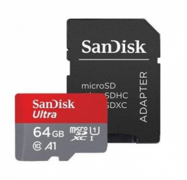 SanDisk Ultra microSDXC 64GB + Adapter atmiņas karte