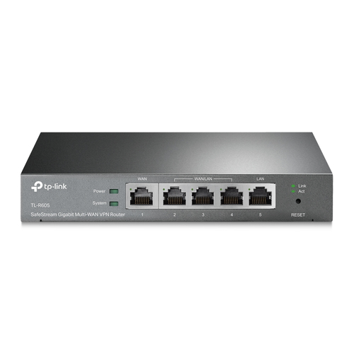 TP-LINK TL-R605 SafeStream Gigabit Multi-WAN VPN Router ER605 Rūteris