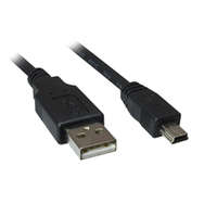 Sharkoon USB 2.0 A-B Mini black 3,0m USB kabelis