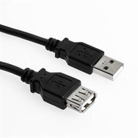 Sharkoon Kabel USB 2.0 Verlangerung  1,0m black USB kabelis