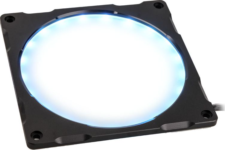 PHANTEKS Halos Lux ramka 140mm, RGB-LED, aluminium - Melns ventilators