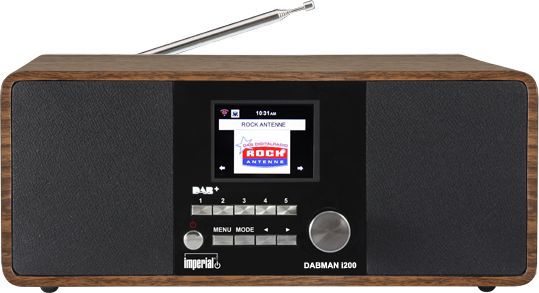 Imperial DABMAN i200 wood radio, radiopulksteņi