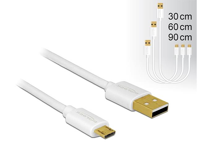 USB Cable Micro AM-MBM5 P 2.0 0.3m 0.6m 0.9m USB kabelis