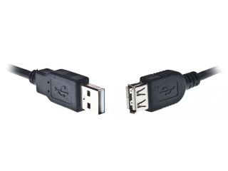 GEMBIRD USB 2.0 extension cable AM-AFI 0.75m black USB kabelis