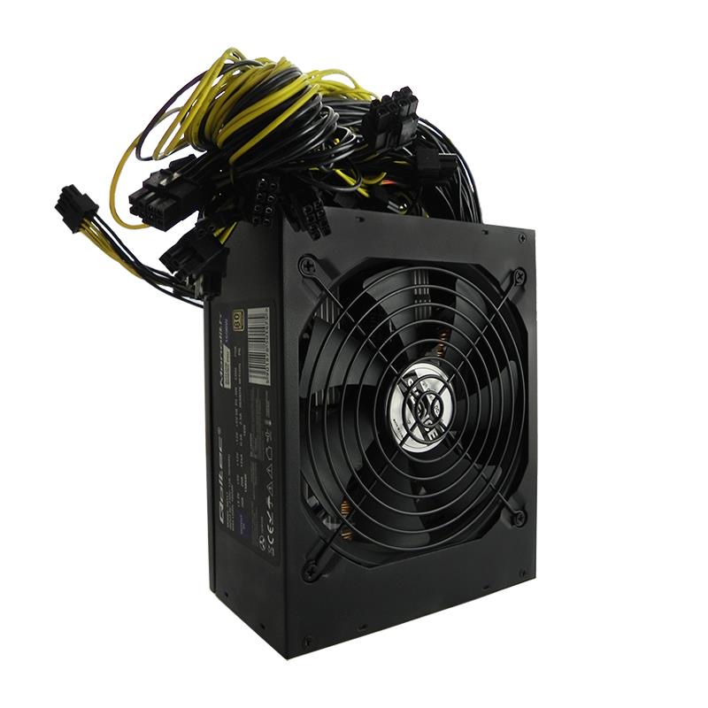 Qoltec ATX Power Supply 1600W | 80 Plus Gold | Bitcoin Miner Barošanas bloks, PSU